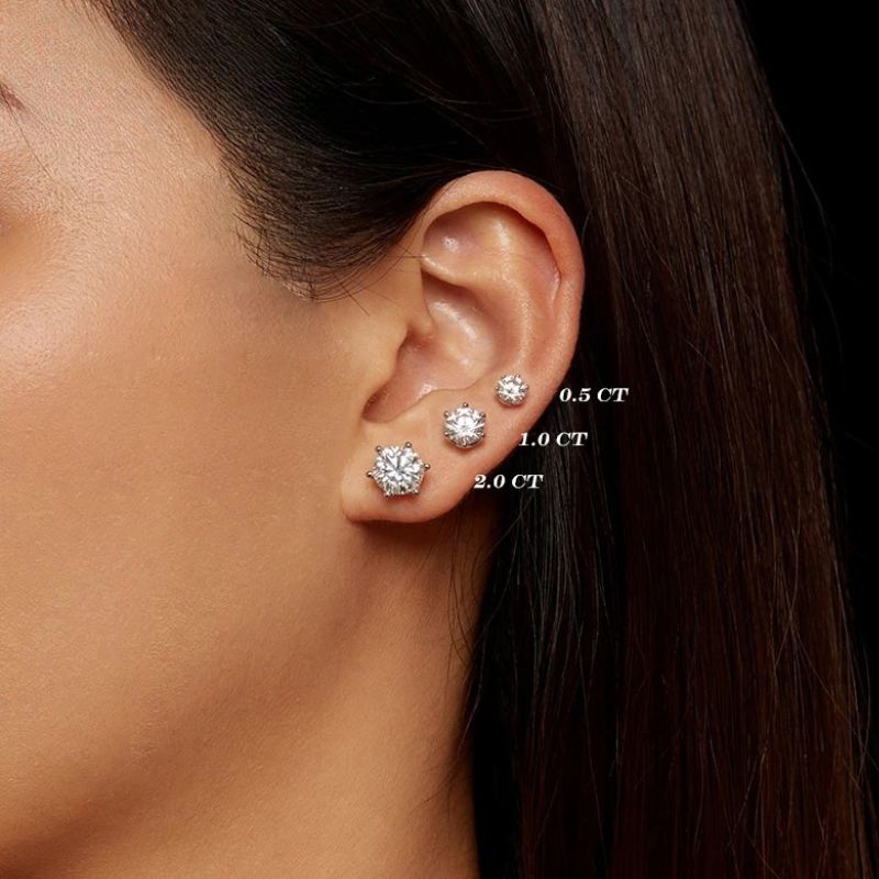 Eterna Pureza-Arete Plata de Ley 925 con Baño en Oro Blanco