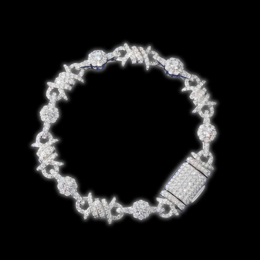 Rosas Brillantes— Moissanita 925 · 10mm