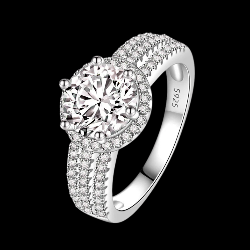 Brillo Estelar— Moissanita 2CT/3CT · Plata 925