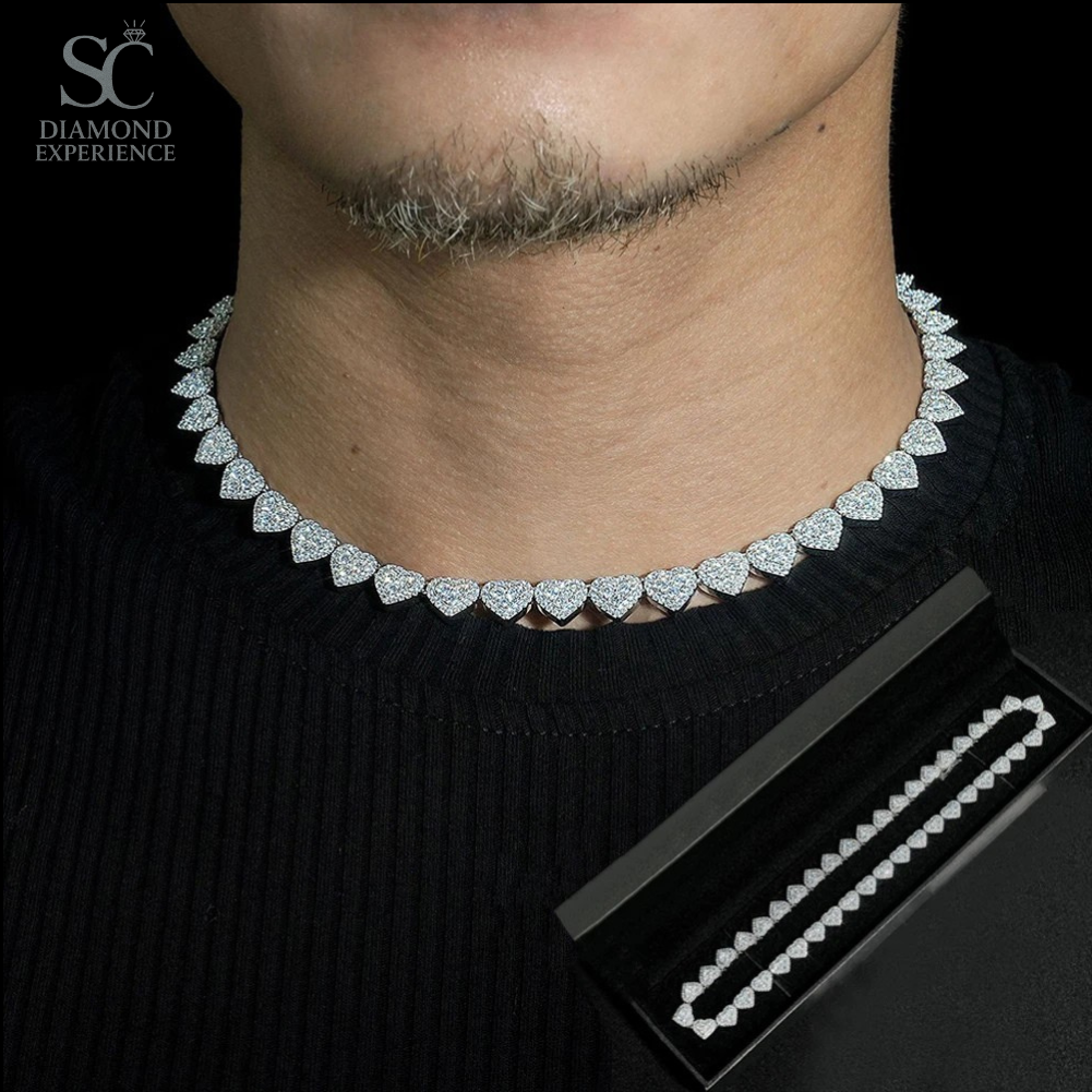 Corazón Helado – Set Moissanita en Plata 925