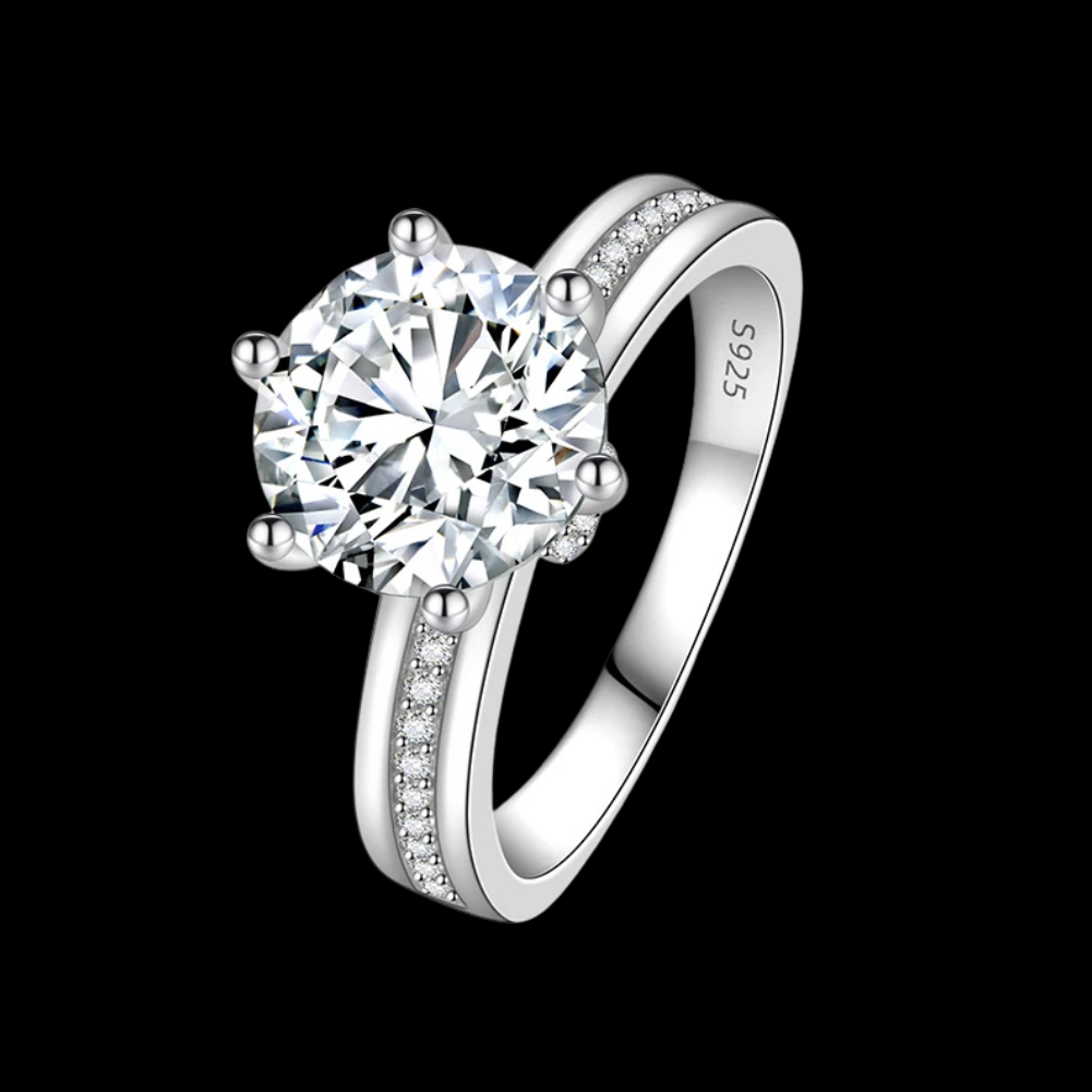 Corona Brillante — Moissanita · Plata 925