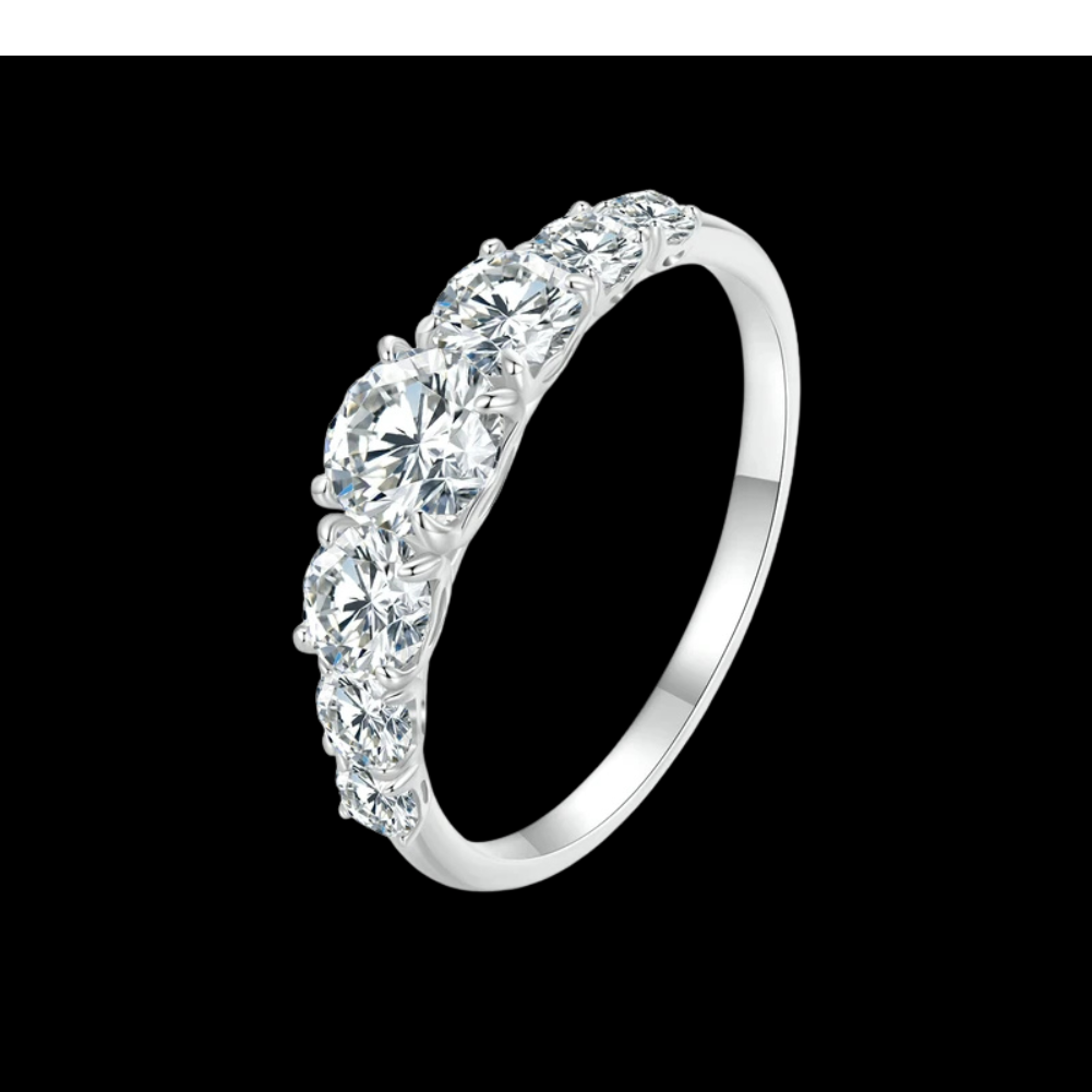 Aura Clara — Moissanita · Plata 925