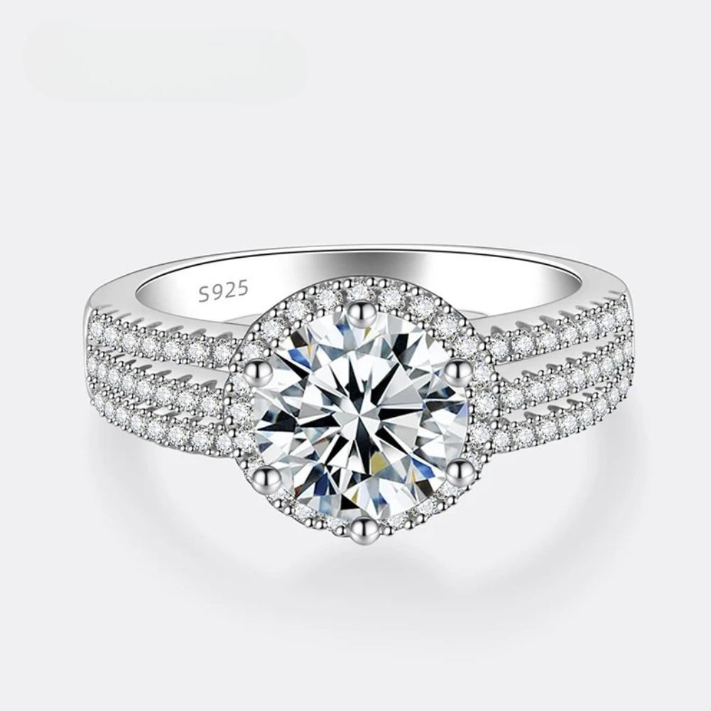 Brillo Estelar— Moissanita 2CT/3CT · Plata 925