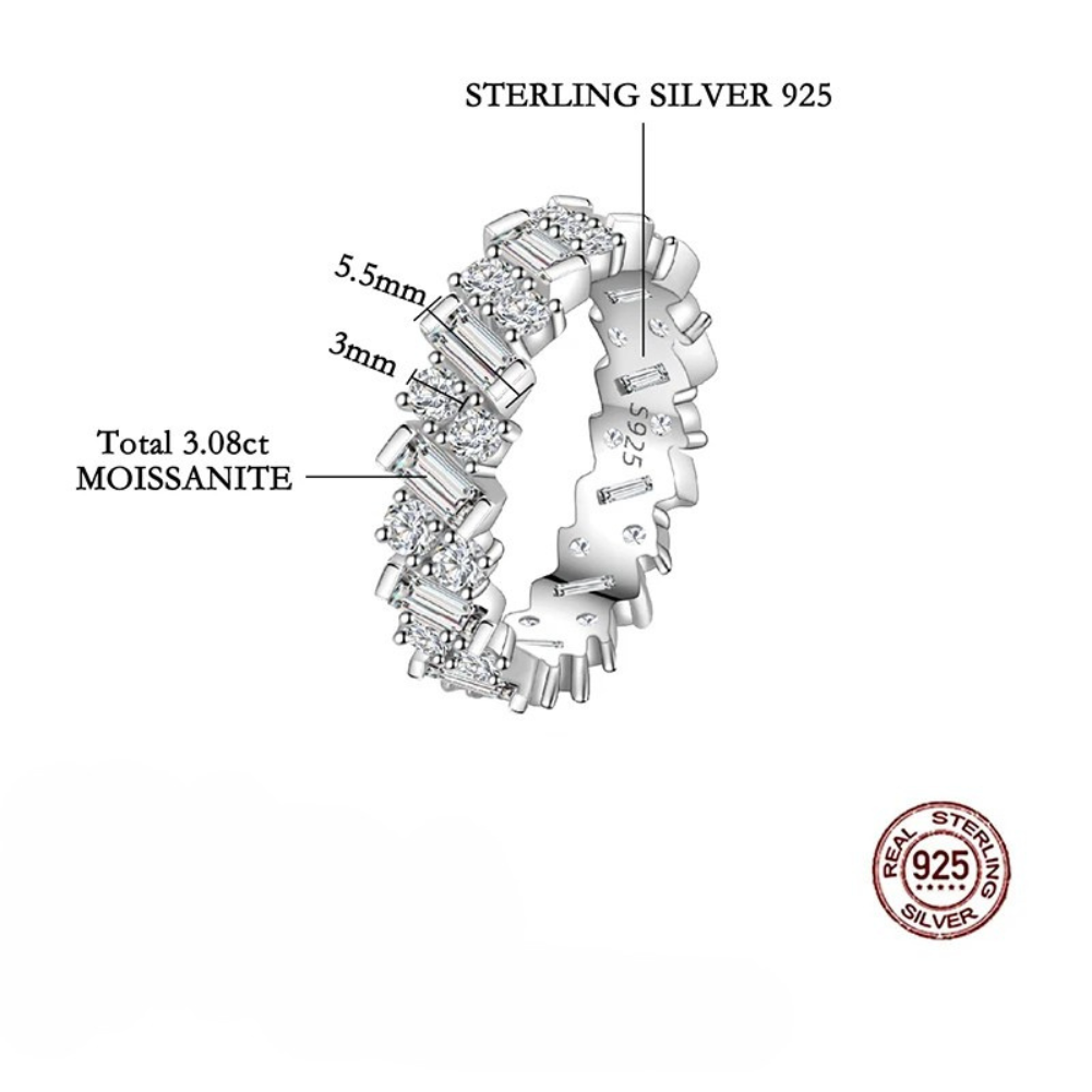 Luz Eterna — Moissanita · Plata 925