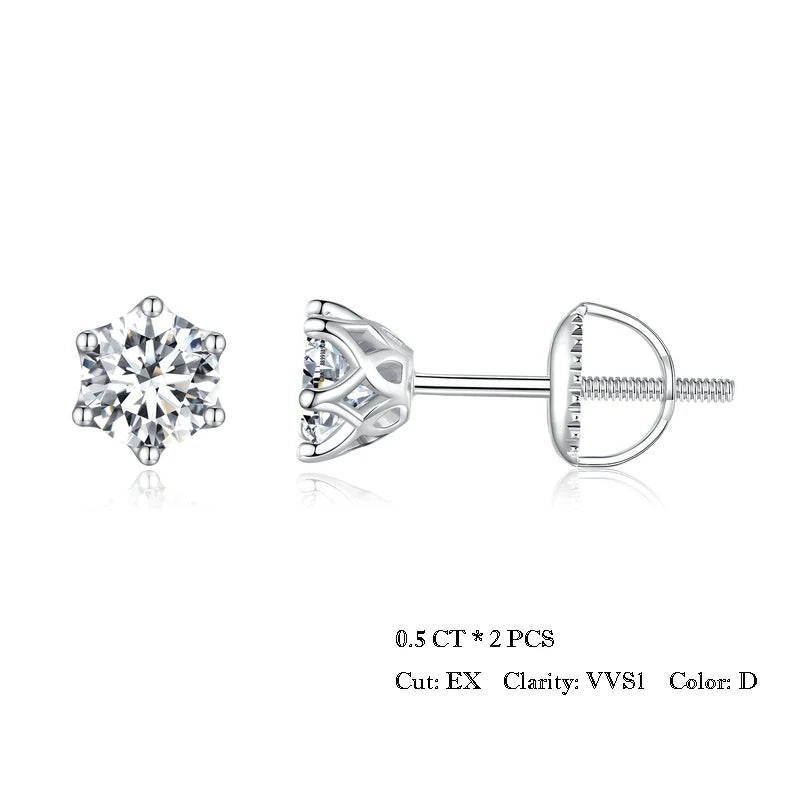 Eterna Pureza-Arete Plata de Ley 925 con Baño en Oro Blanco
