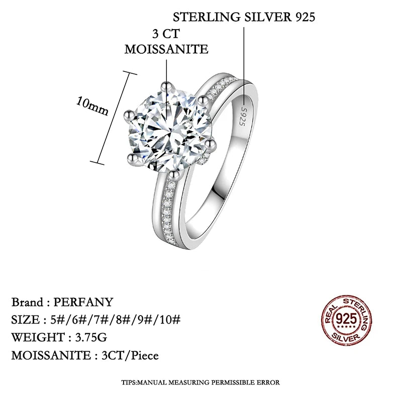 Corona Brillante — Moissanita · Plata 925