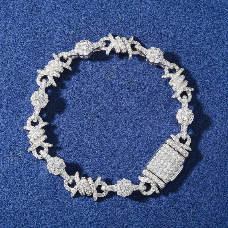 Rosas Brillantes— Moissanita 925 · 10mm