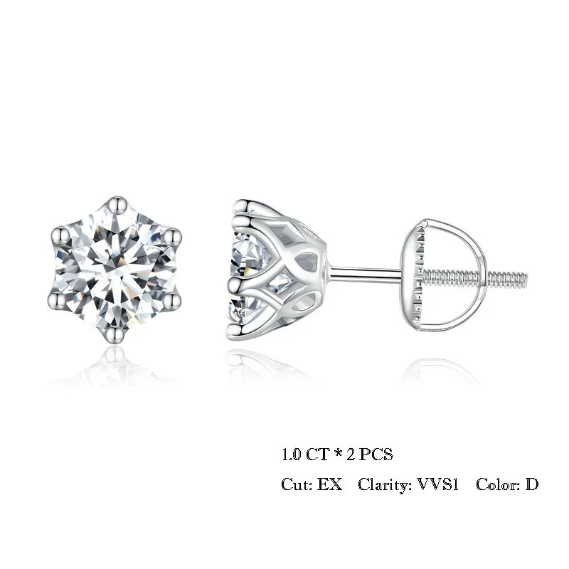 Eterna Pureza-Arete Plata de Ley 925 con Baño en Oro Blanco