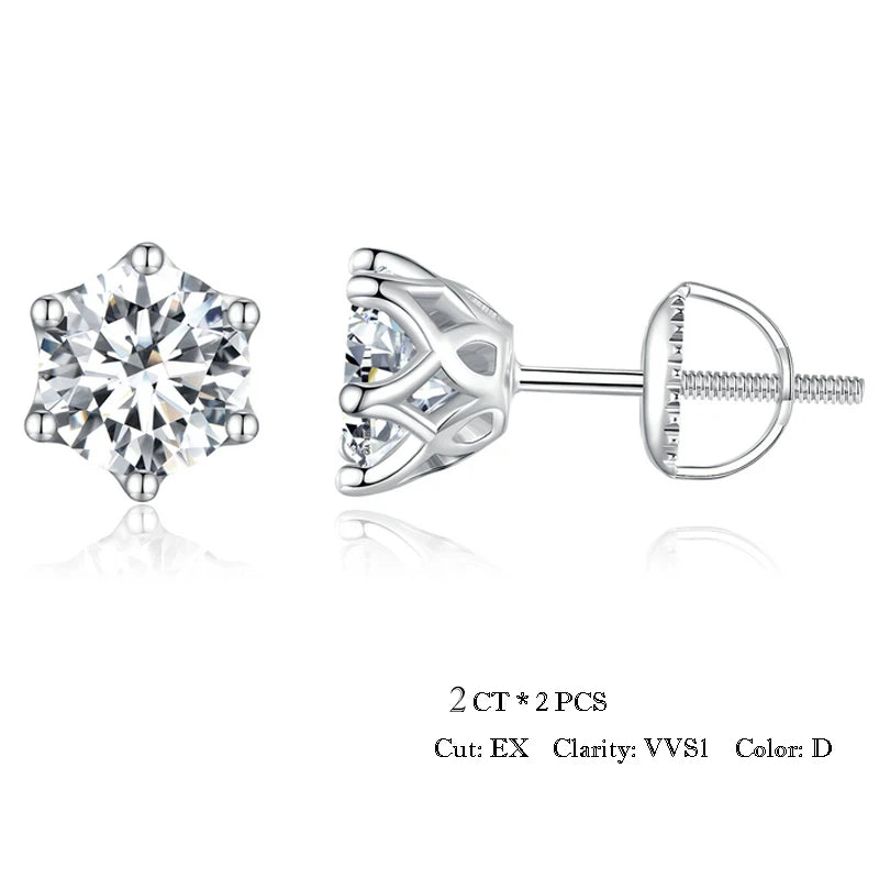 Eterna Pureza-Arete Plata de Ley 925 con Baño en Oro Blanco